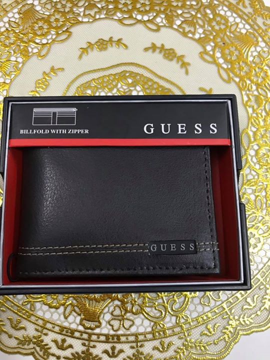 Ví nam hàng da thật hiệu Guess-Reaction-Tommy