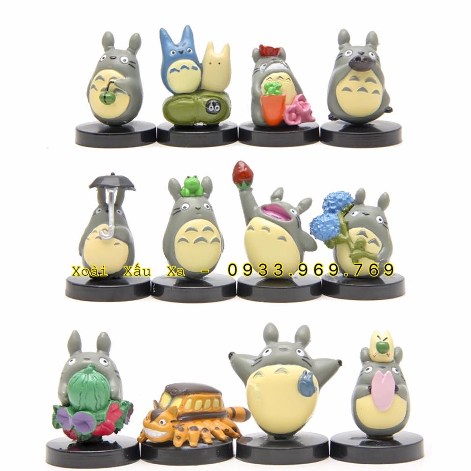 MÔ HÌNH TOTORO 12 CON | Xoài xấu xa Shop Mô Hình Totoro 12 Con | Xoài Xấu Xa Shop
