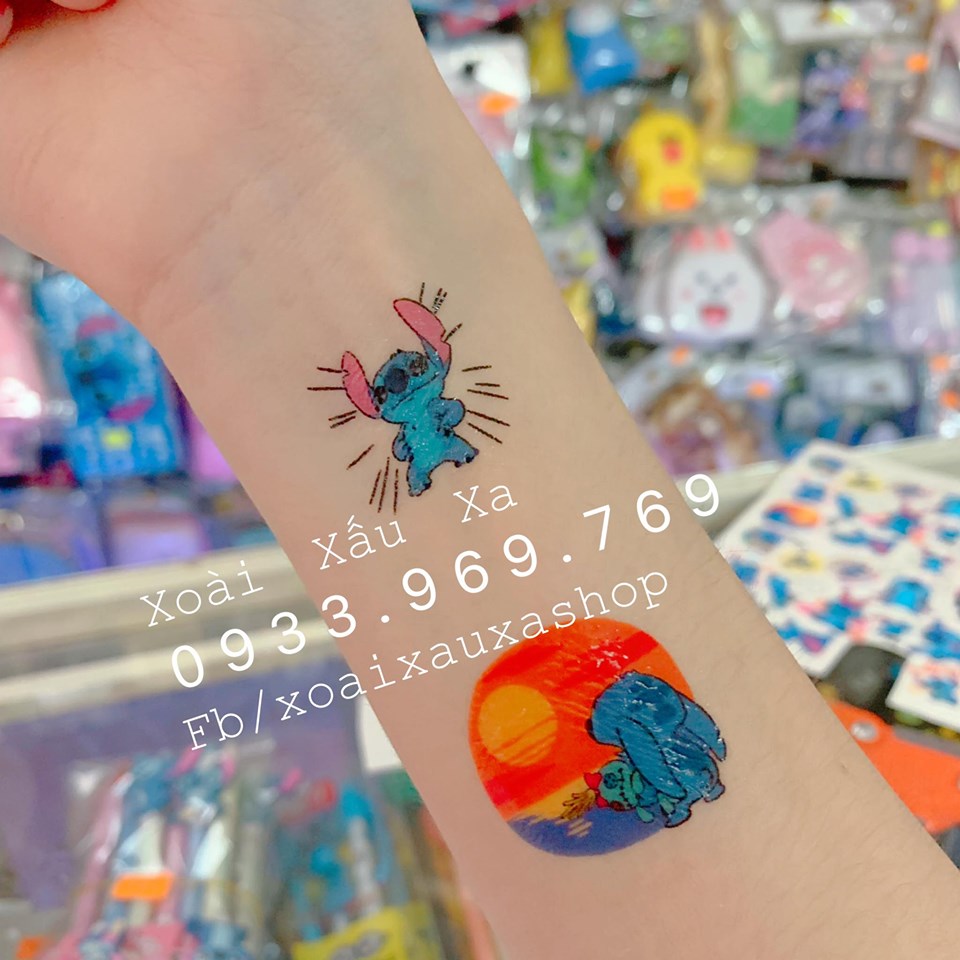 TATTOO HOẠT HÌNH STITCH  Xoài xấu xa Shop