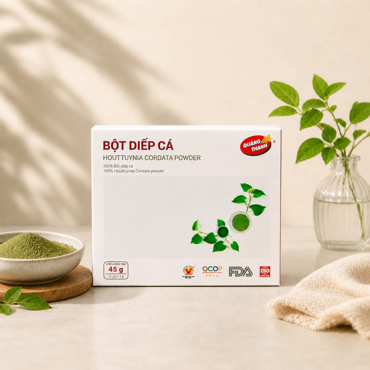 Bột Diếp Cá - Hộp tiện lợi 45g
