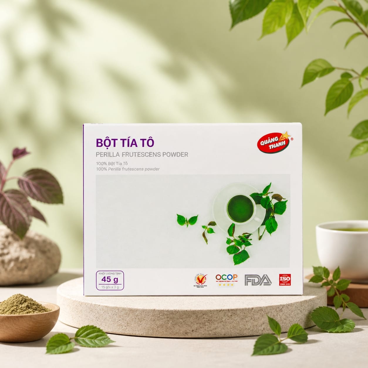 Bột Tía Tô - Hộp tiện lợi 45g
