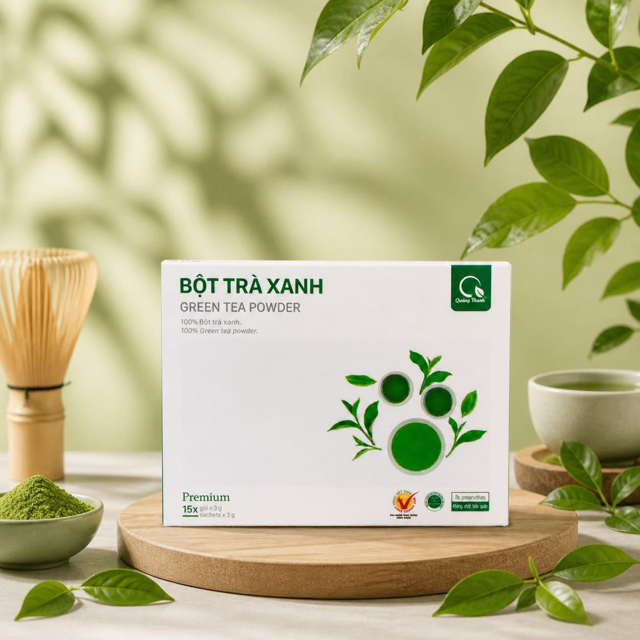 Bột Trà Xanh - Hộp tiện lợi 45g