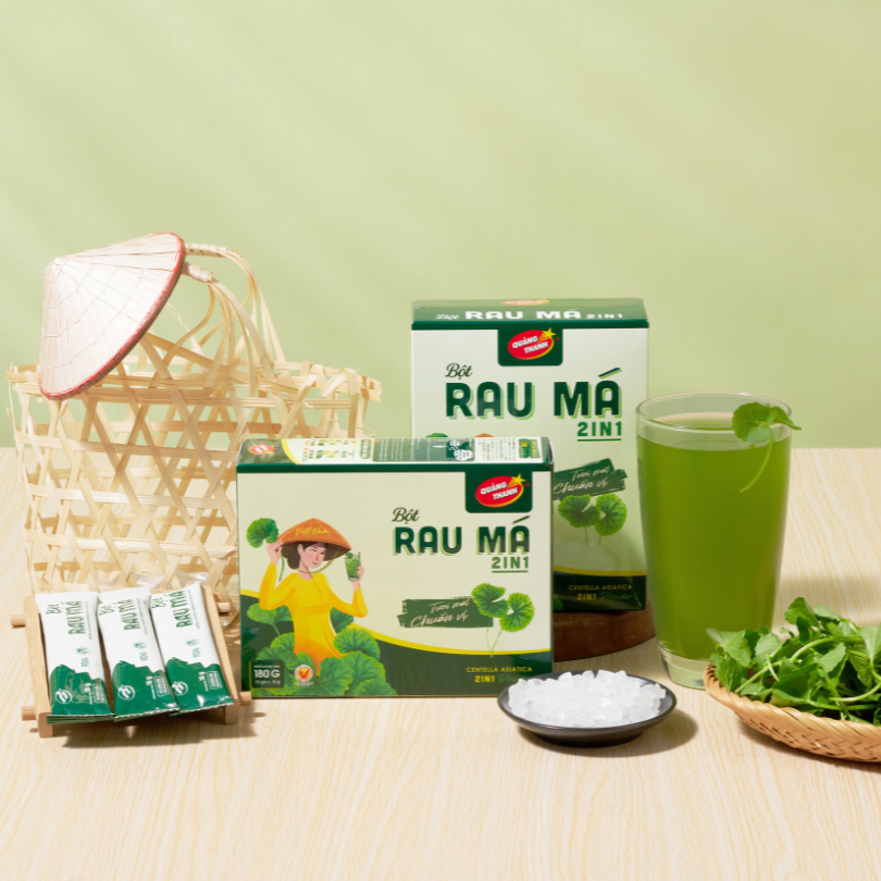 Rau Má 2in1 - Hộp 12 gói - SẢN PHẨM MỚI