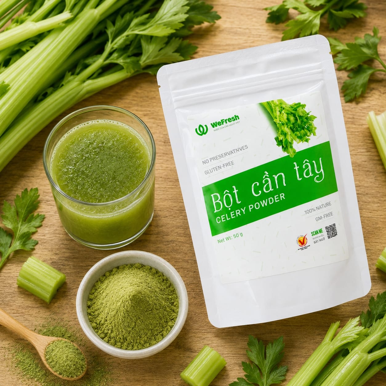 Túi bột cần tây 50g