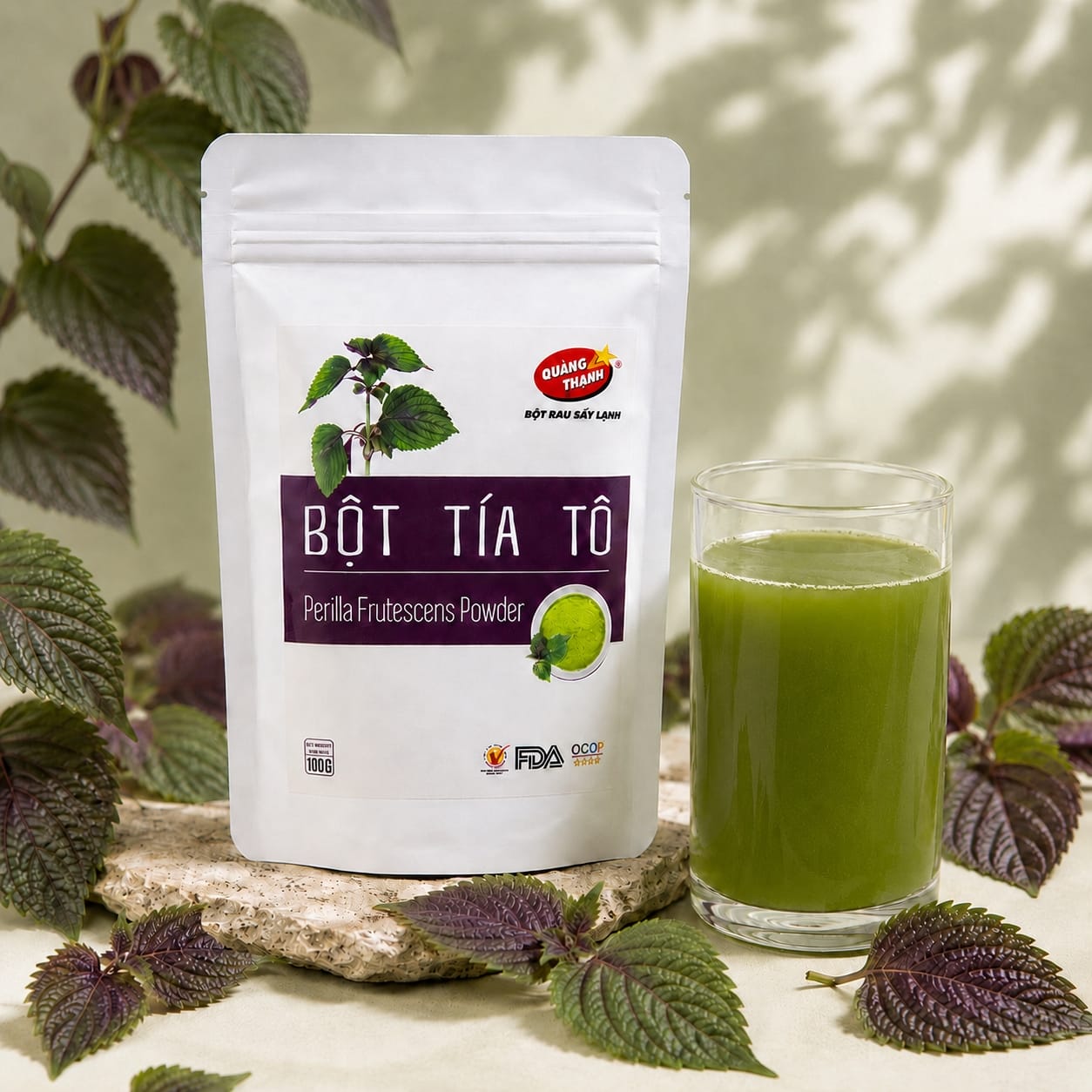 Túi bột tía tô 100g