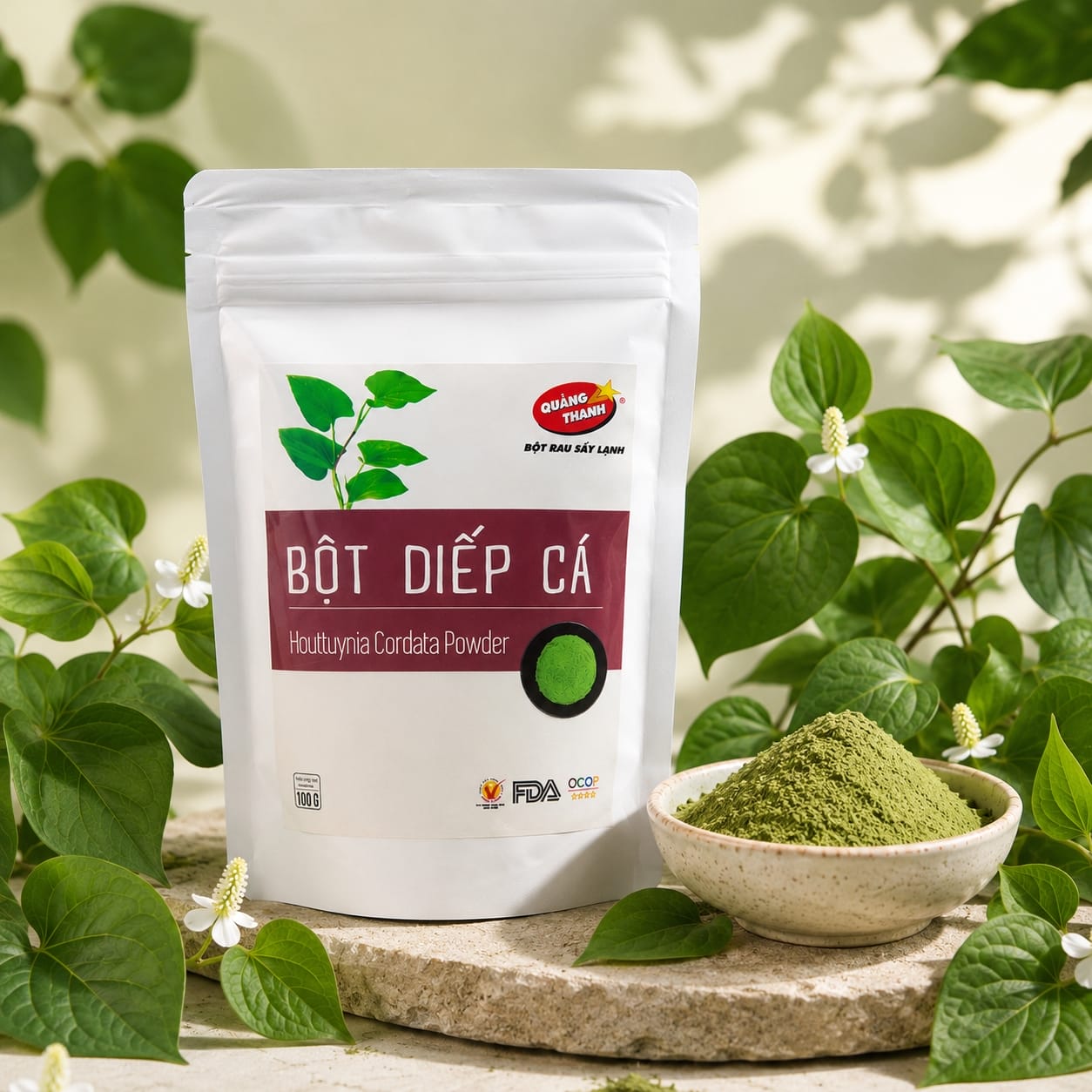 Túi bột diếp cá 100g