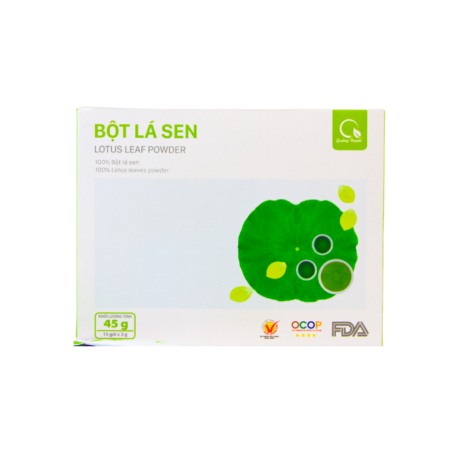 Bột Lá Sen - Hộp tiện lợi 45g