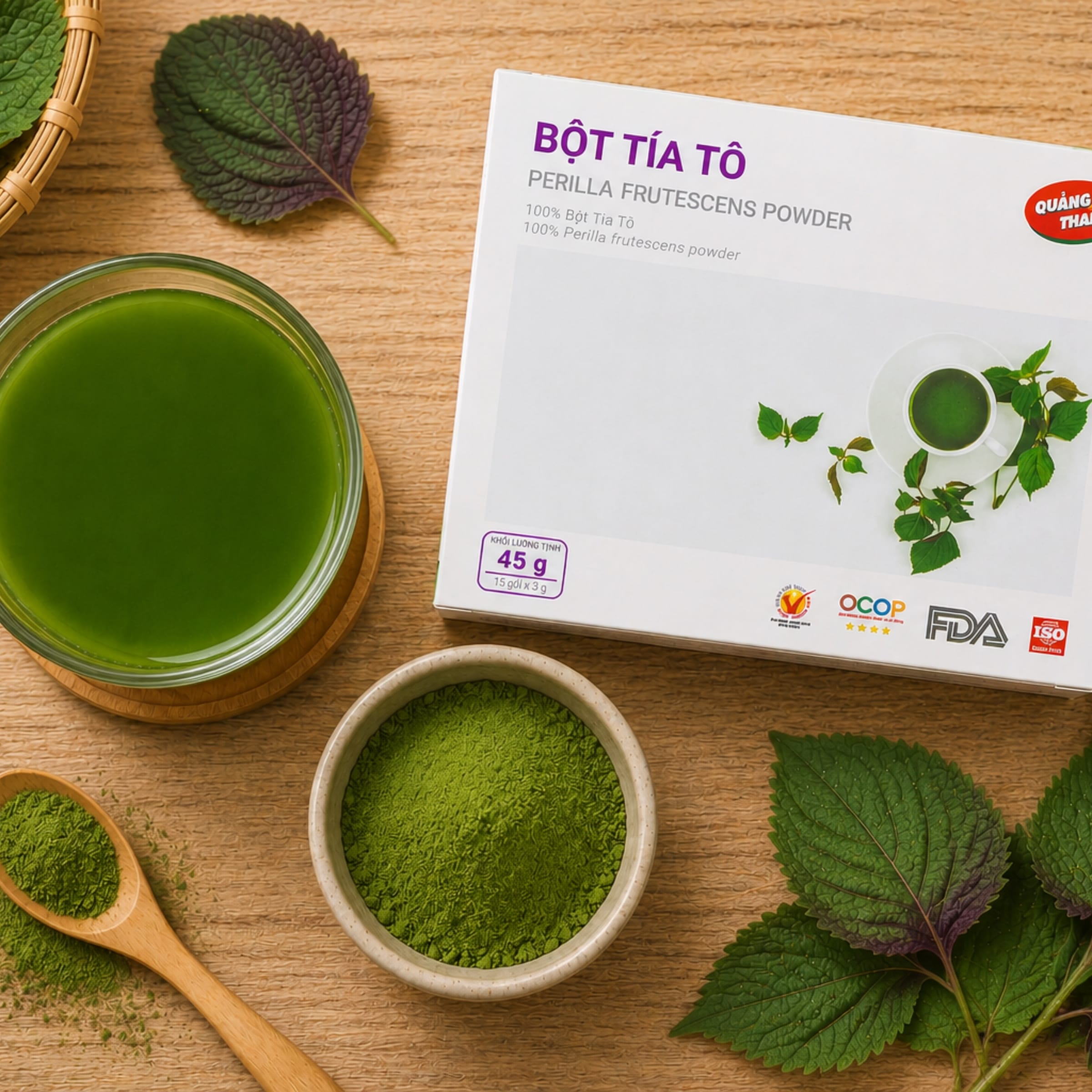 Bột Tía Tô - Hộp tiện lợi 45g