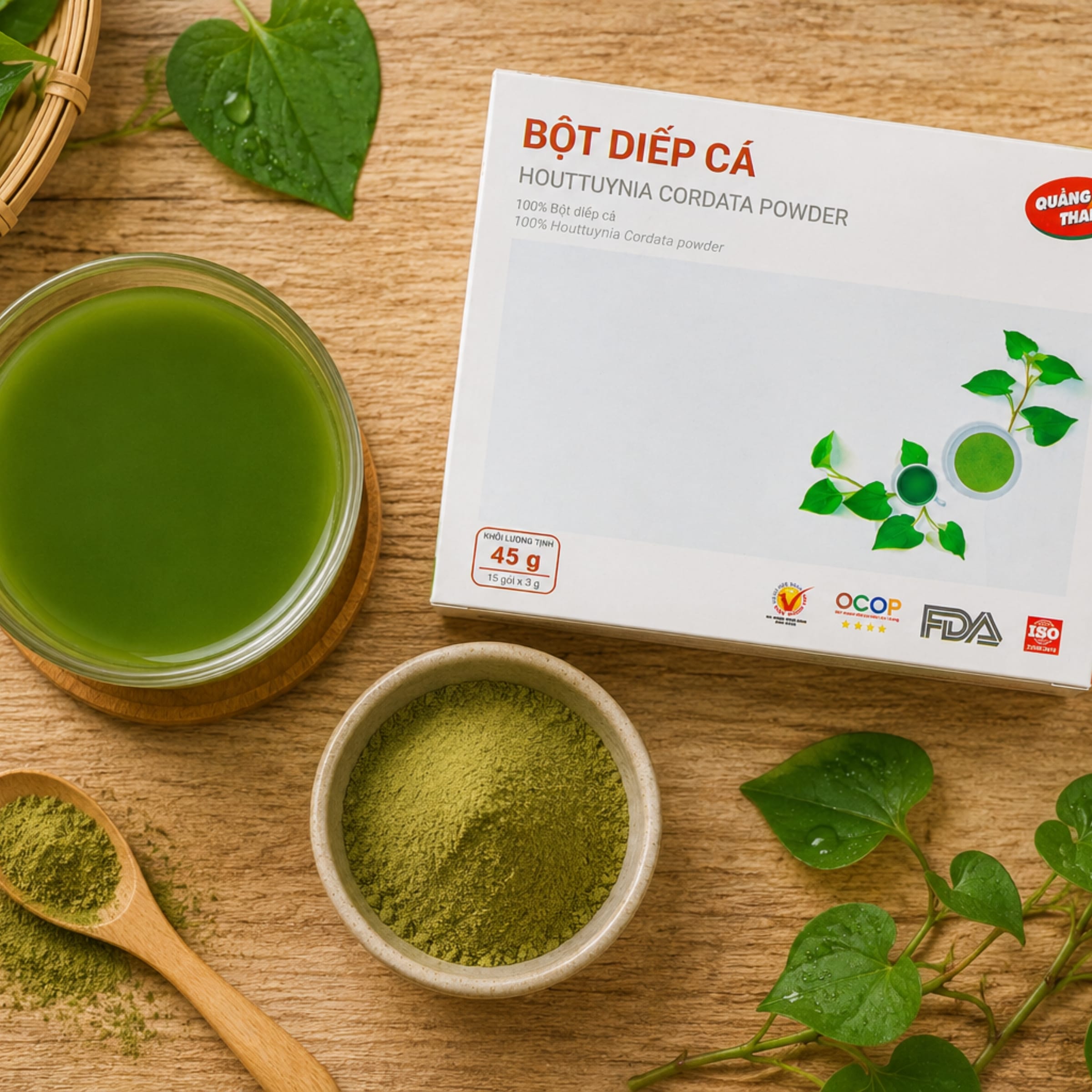 Bột Diếp Cá - Hộp tiện lợi 45g