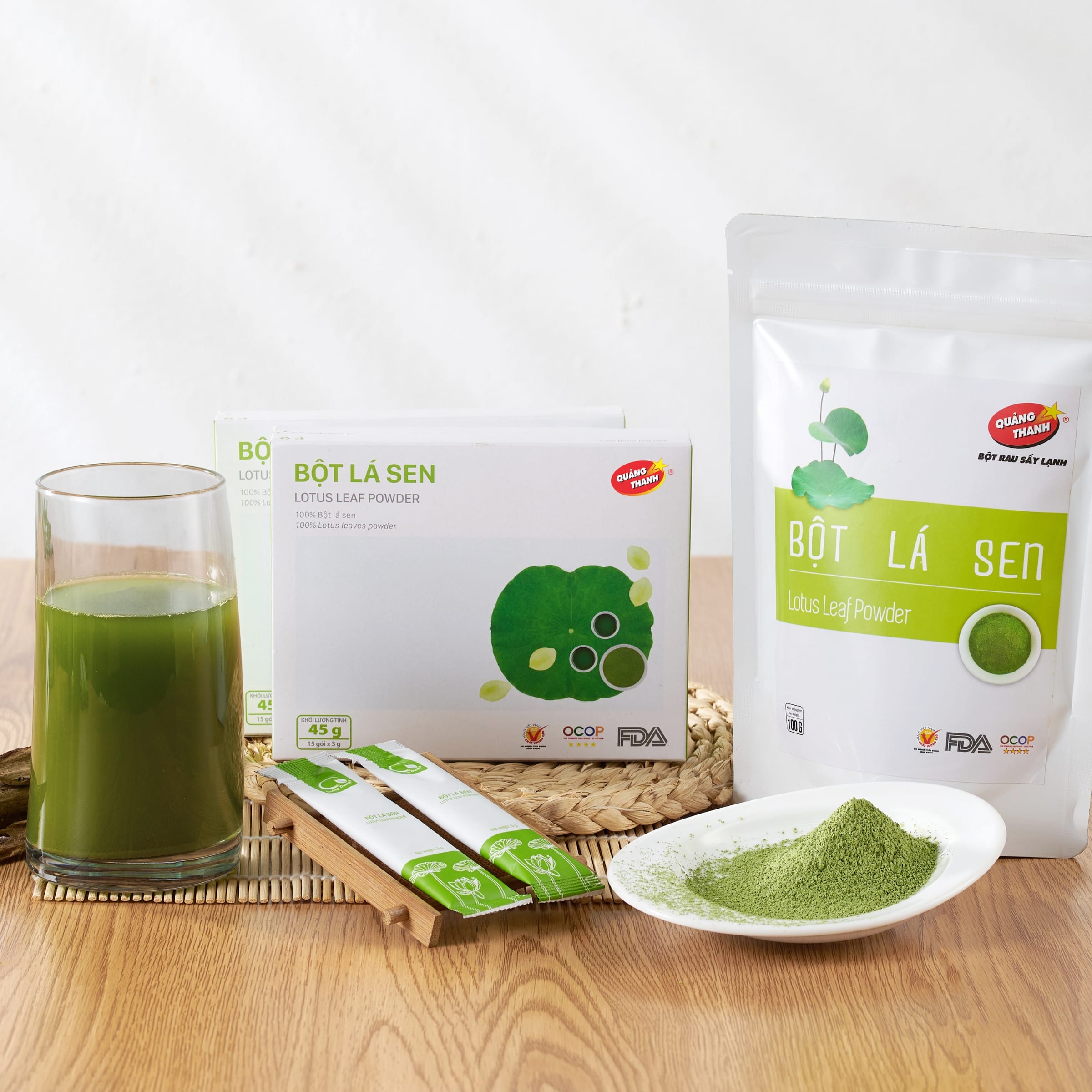 Túi bột lá sen 100g