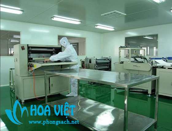 Phòng sạch cho sx điện tử cấp 10.000 - Công ty Hoa Công, Vũ Hán