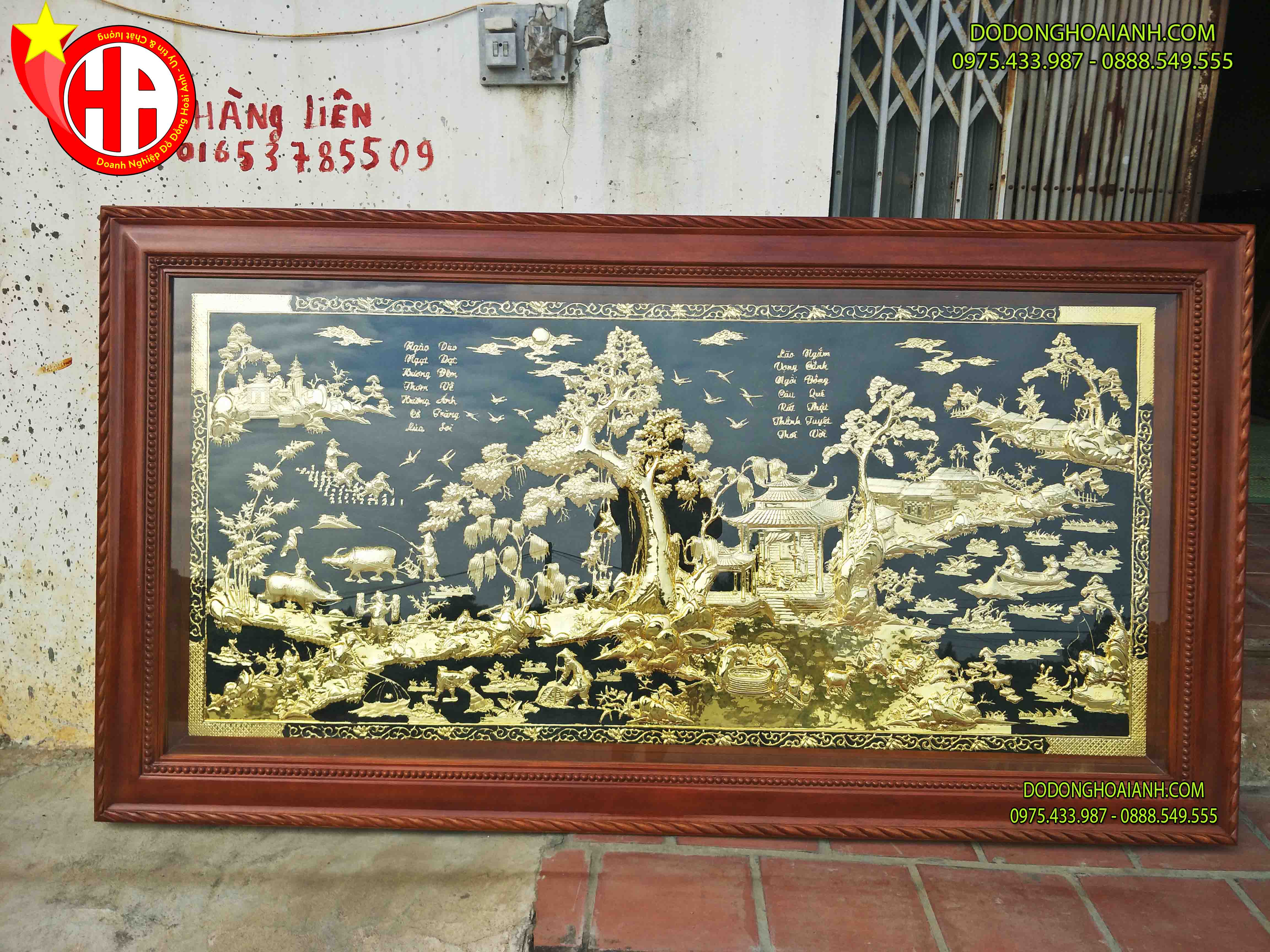 Tranh đồng quê mạ vàng