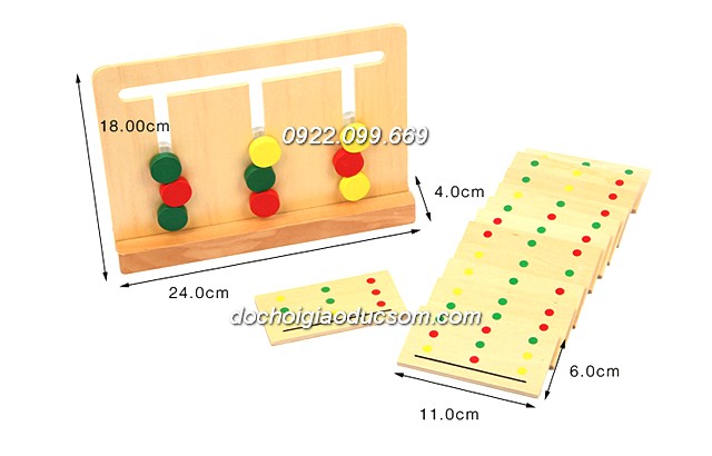 Bảng tìm logic - Giáo cụ Montessori