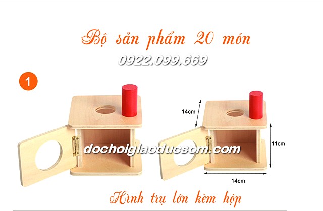 Bộ 20 món giáo cụ Montessori 0-3 tuổi giá rẻ, chất lượng, hàng đẹp