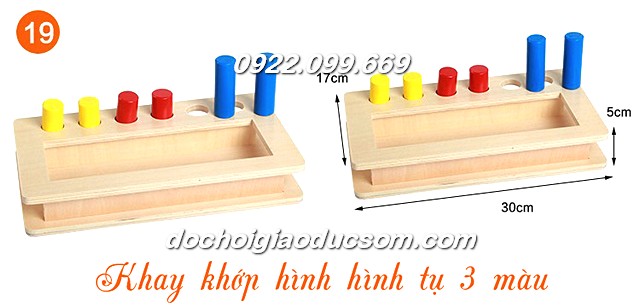 Bộ 20 món giáo cụ Montessori 0-3 tuổi giá rẻ, chất lượng, hàng chuẩn