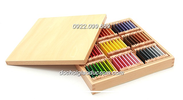 Bộ bảng màu to - Giáo cụ Montessori