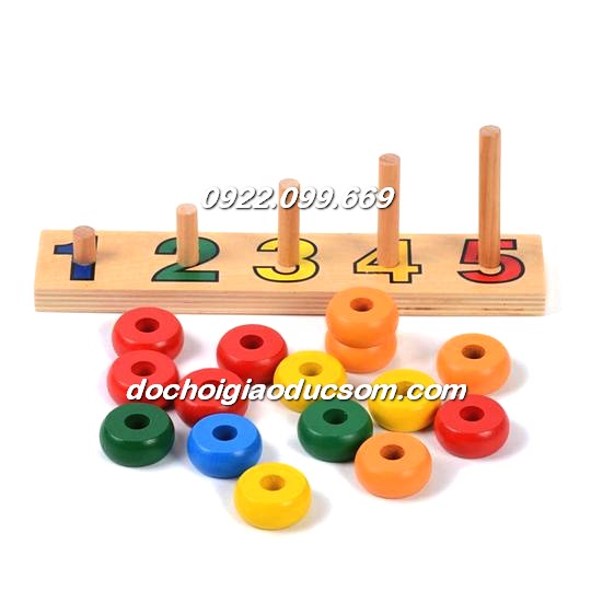 Bộ tập đếm 1-5 Giáo cụ Montessori