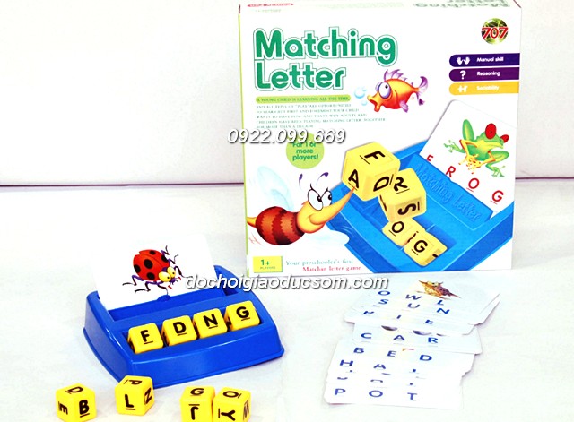 Matching letter - Bộ ghép chữ tiếng anh - Mẫu 2