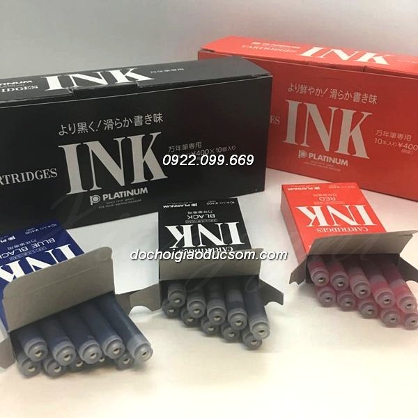 Ống mực bút máy PLATINUM Cartridge hộp 10 ống SPSQ - 400