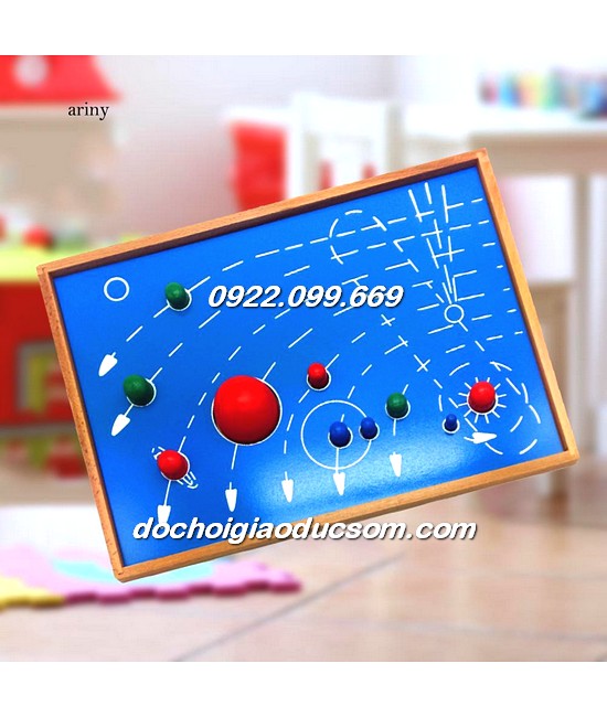 Bảng Ghép Các Hành Tinh Trong Hệ Mặt Trời - Giáo cụ Montessori rẻ chuẩn tốt
