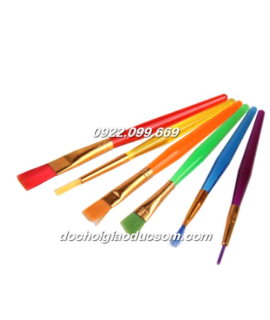 Bộ 6 cọ vẽ màu nước đẹp, tiện dụng Bộ 6 Cọ Vẽ Màu Nước Đẹp, Tiện Dụng