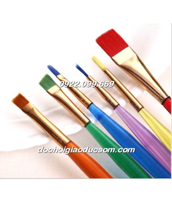 Bộ 6 cọ vẽ màu nước đẹp, tiện dụng Bộ 6 Cọ Vẽ Màu Nước Đẹp, Tiện Dụng