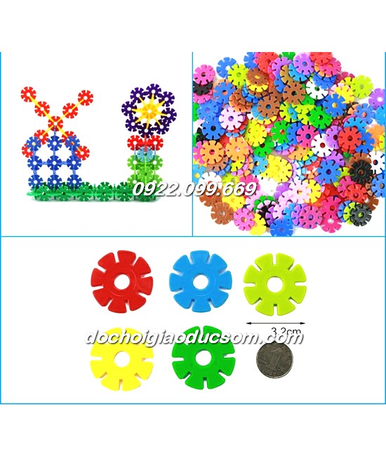 Túi ghép hình cài gài hoa văn T3