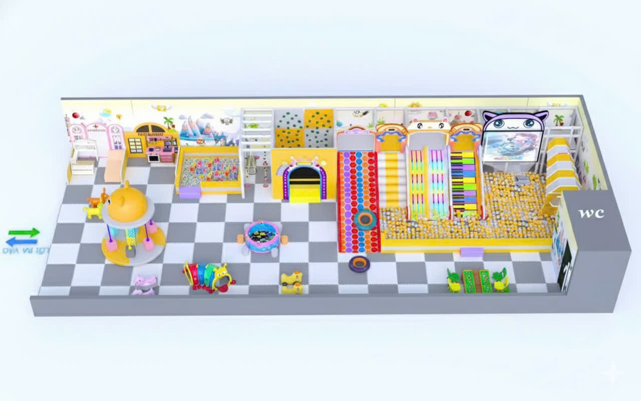Khu Vui Chơi Liên Hoàn Trong Nhà MS040