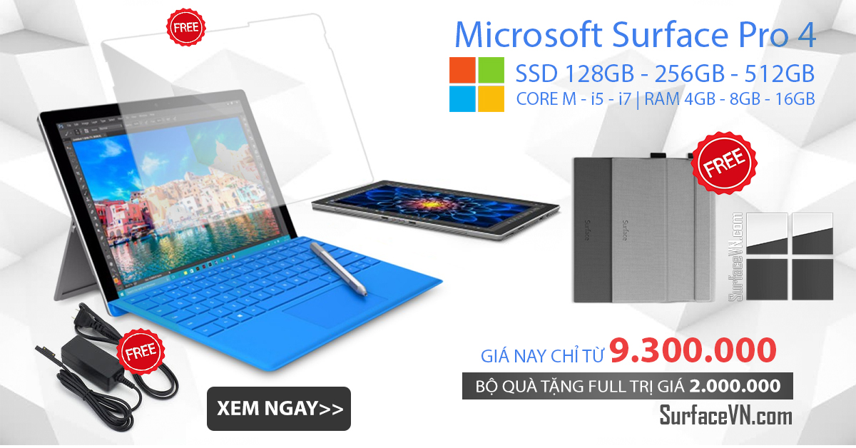 Surface Pro 4 Tổng Hợp Gia Tất Cả Cấu Hinh Surfacevn Com