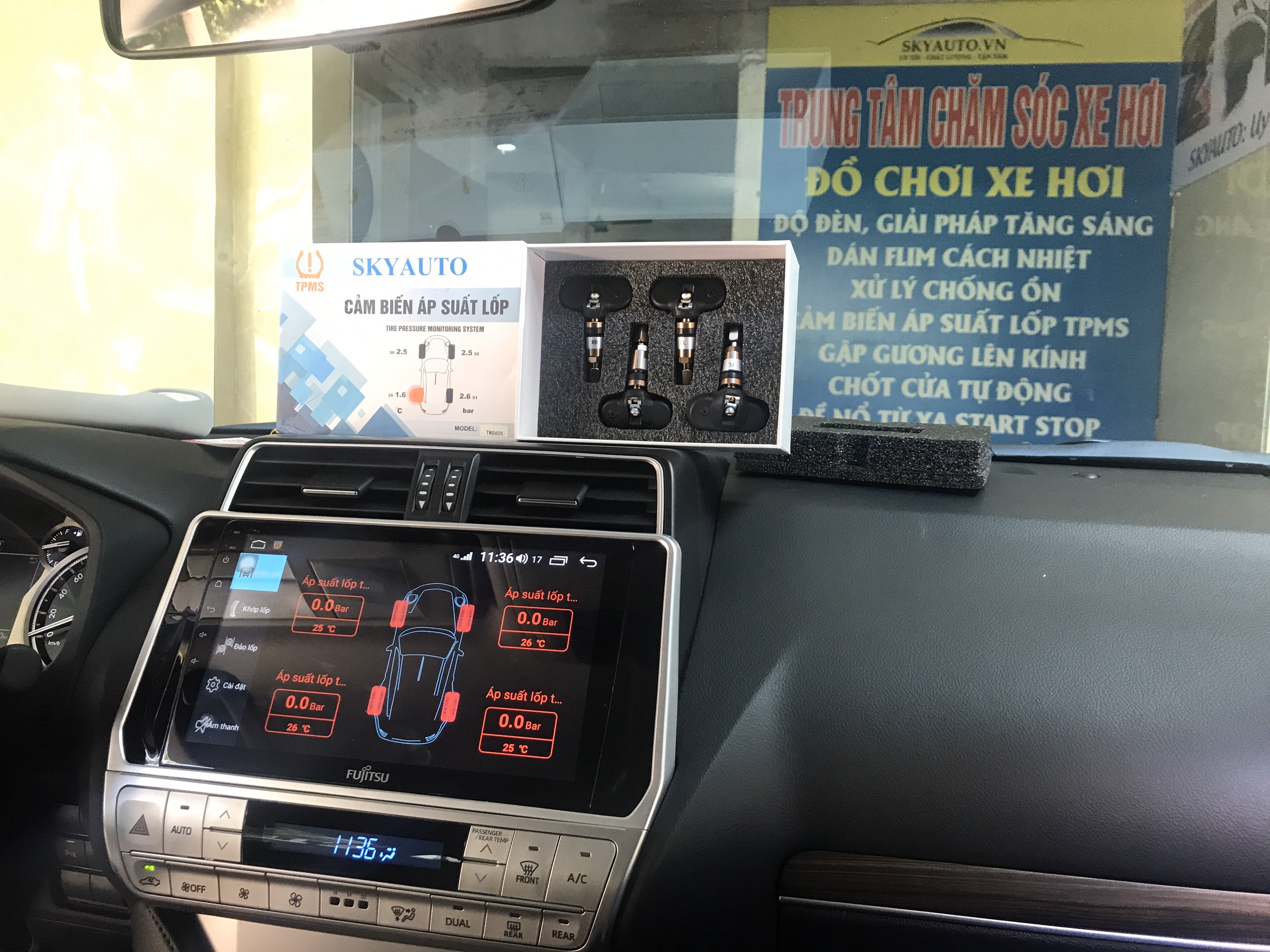 Địa chỉ lắp đặt cảm biến áp suất lốp uy tín giá tốt nhất tại HÀ NỘI