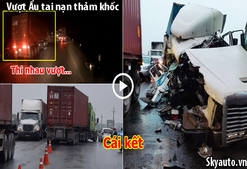 Ô tô vượt gây tai nạn xử phạt bao nhiêu?