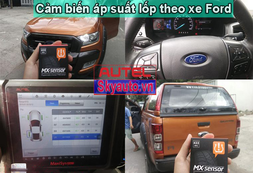 Cảm biến áp suất lốp Ford- Skyauto