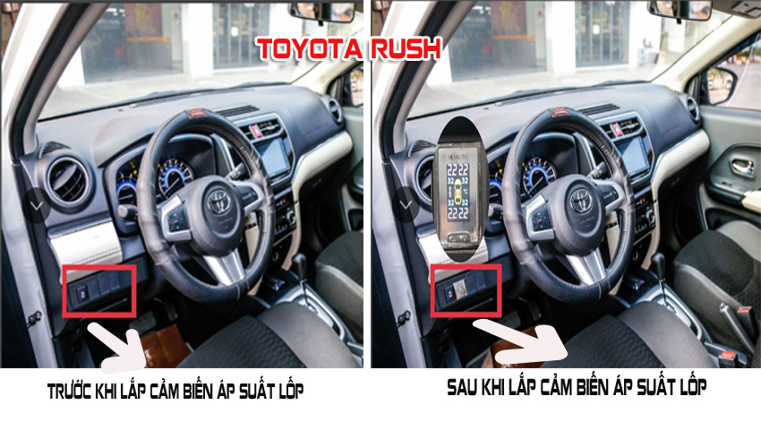 Cảm biến áp suất lốp toyota RUSH