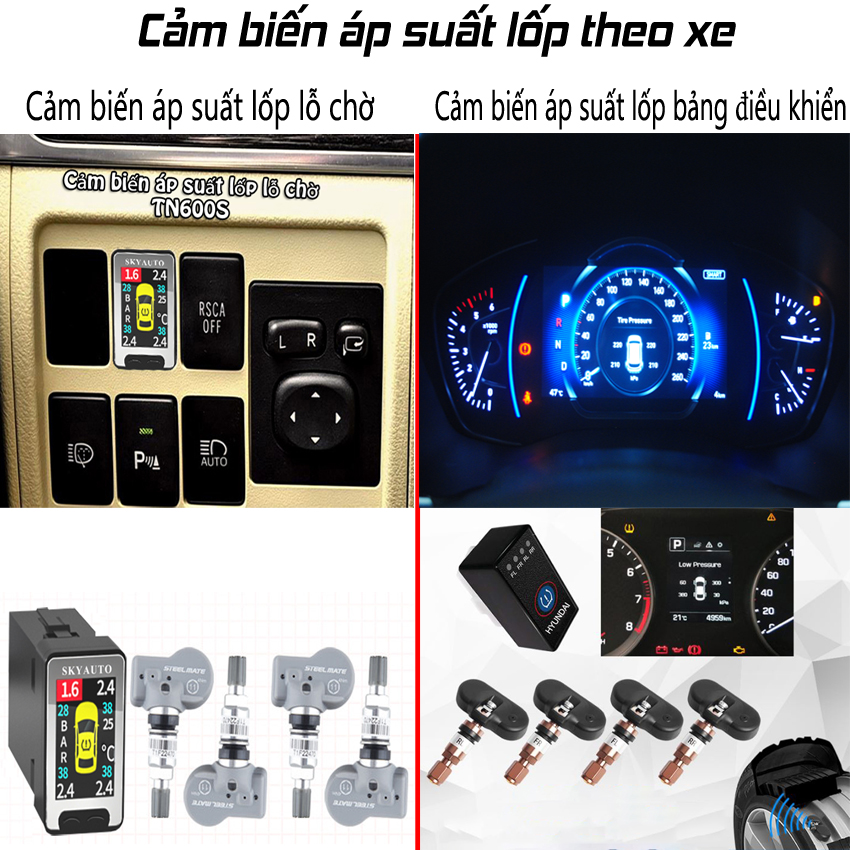 Cảm biến áp suất lốp theo xe chính hãng