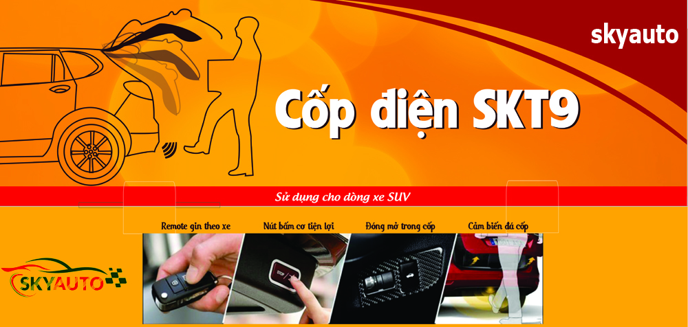 Cốp điện ô tô chính hãng zin theo các dòng xe tại Việt Nam SKYAUTO