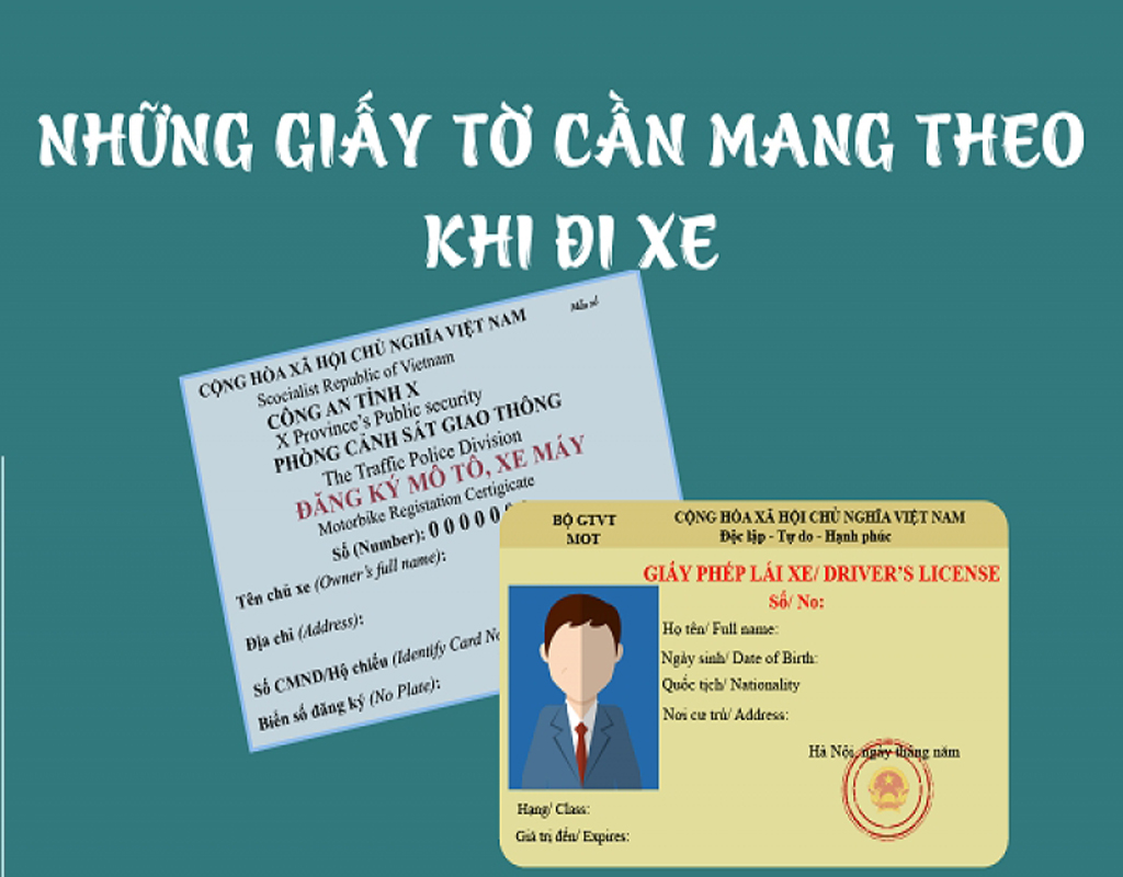 Những giấy tờ cần mang theo khi đi ô tô