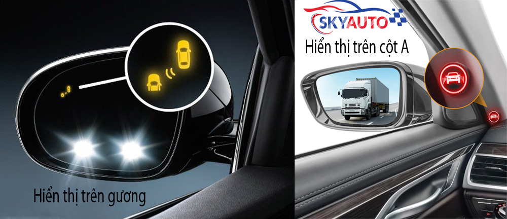Nên lắp cảnh báo điểm mù trên gương hay cột A