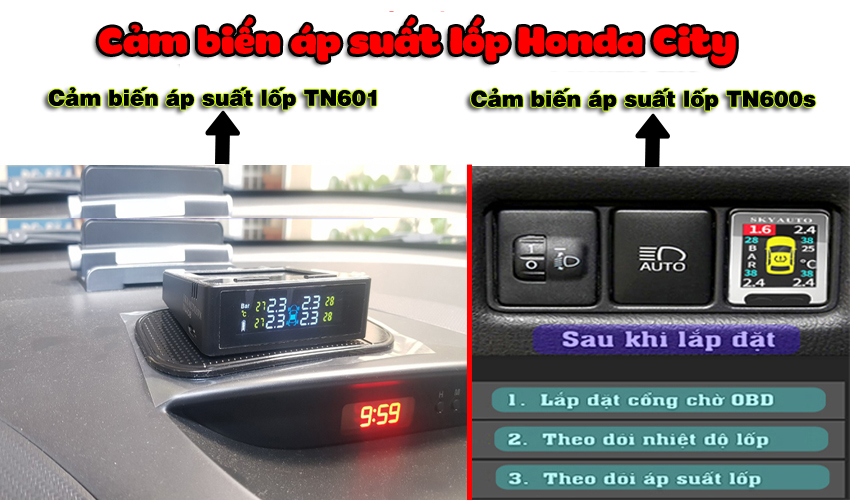 Cảm biến áp suất lốp Honda City Chính hãng