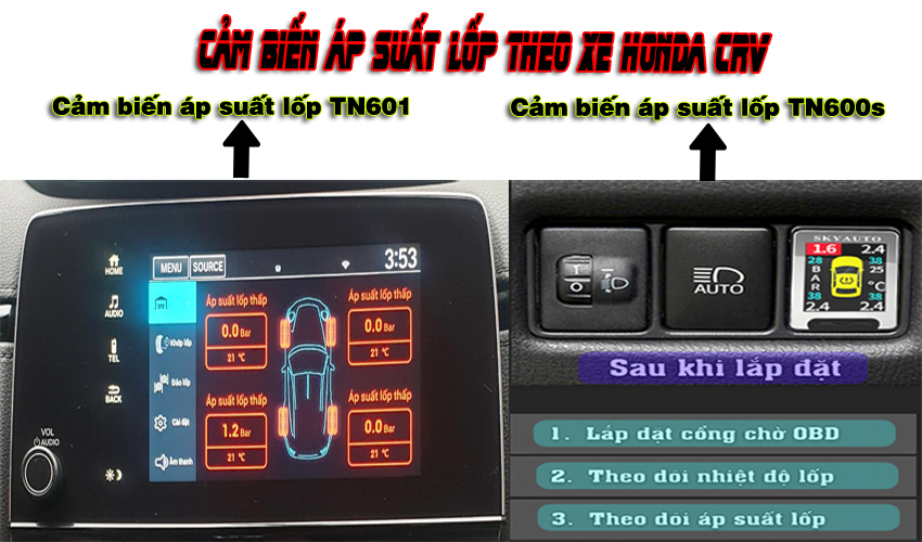 cảm biên áp suất lốp HONDA CRV