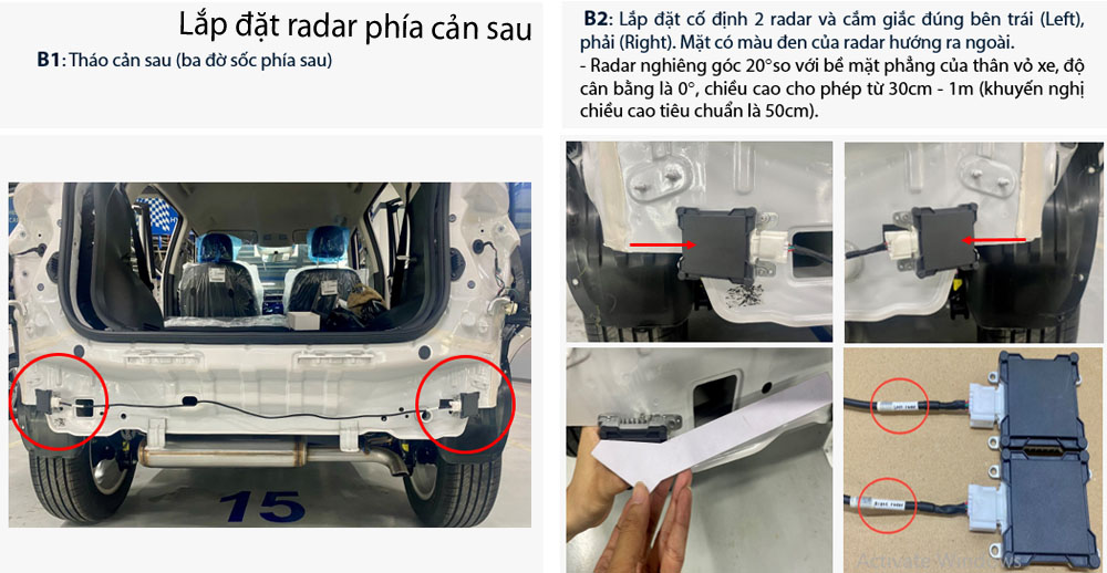 Lắp đặt cảnh báo điểm mù tại Hà Nội