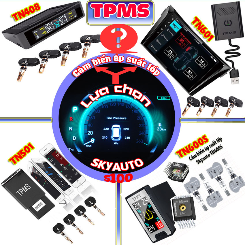 Chọn cảm biến áp suất lốp nào tốt? TPMS Cao cấp