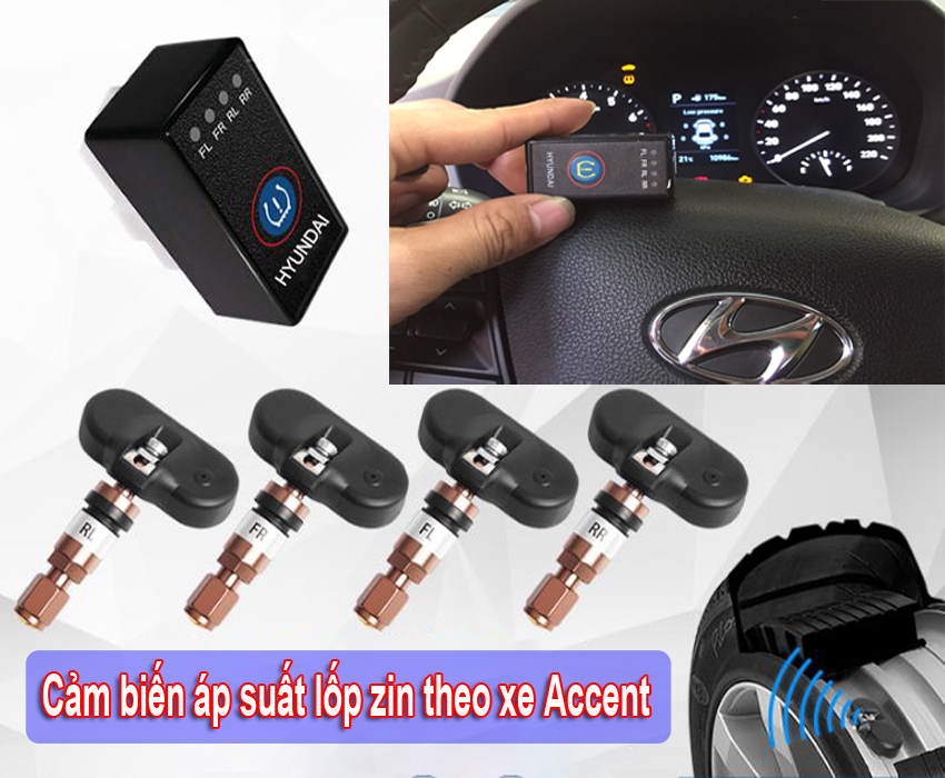 Cảm biến áp suất lốp zin theo xe Accent- Skyauto (Zin theo xe chính hãng)