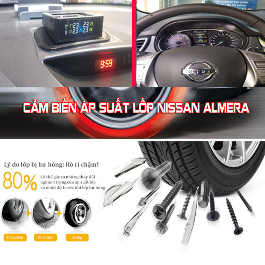 cảm biến áp suất lốp xe NISSAN ALMERA chính hãng