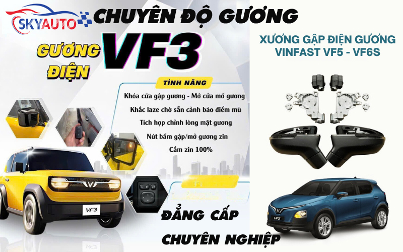 Độ Gương điện VF3-VF5-VF6