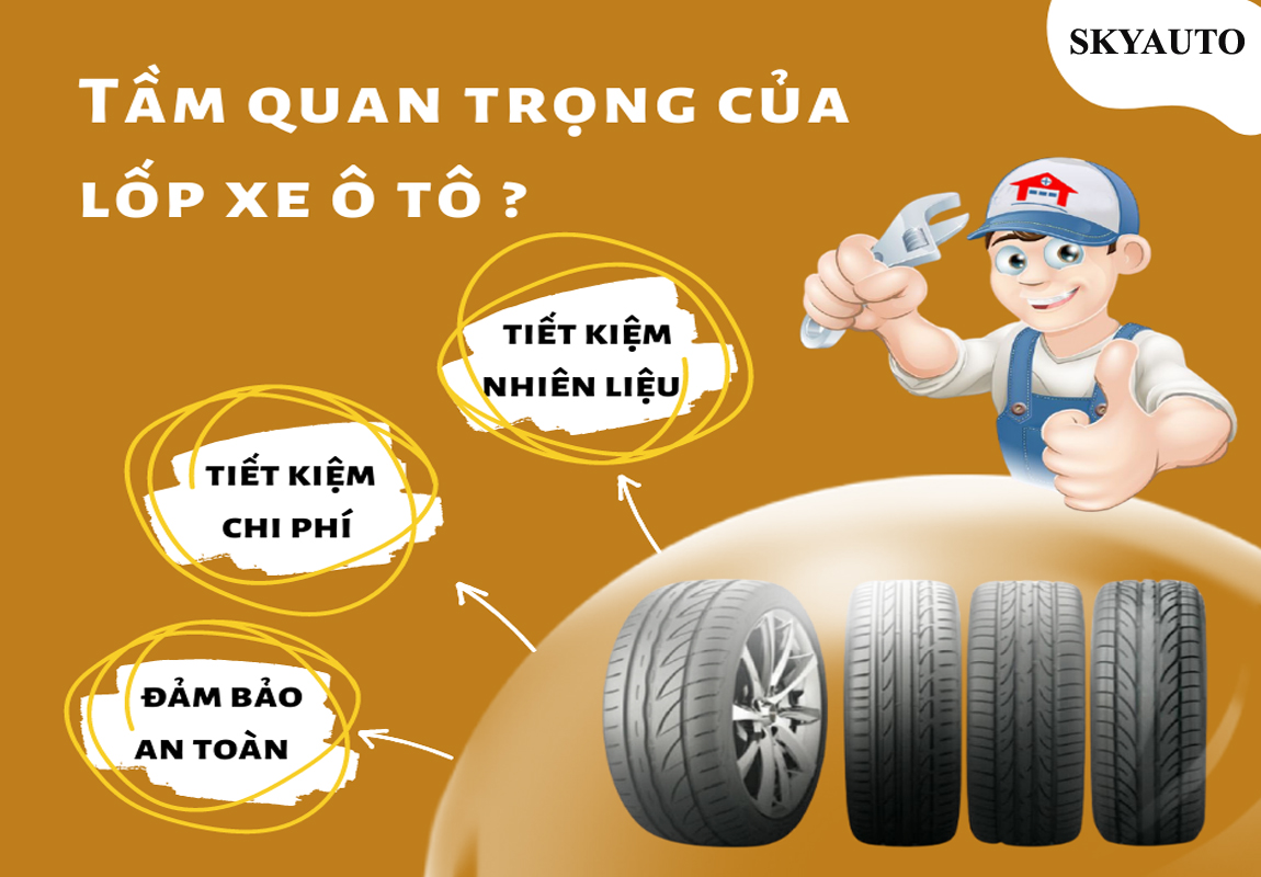 Tầm quan trọng của lốp xe đến an toàn của người lái xe