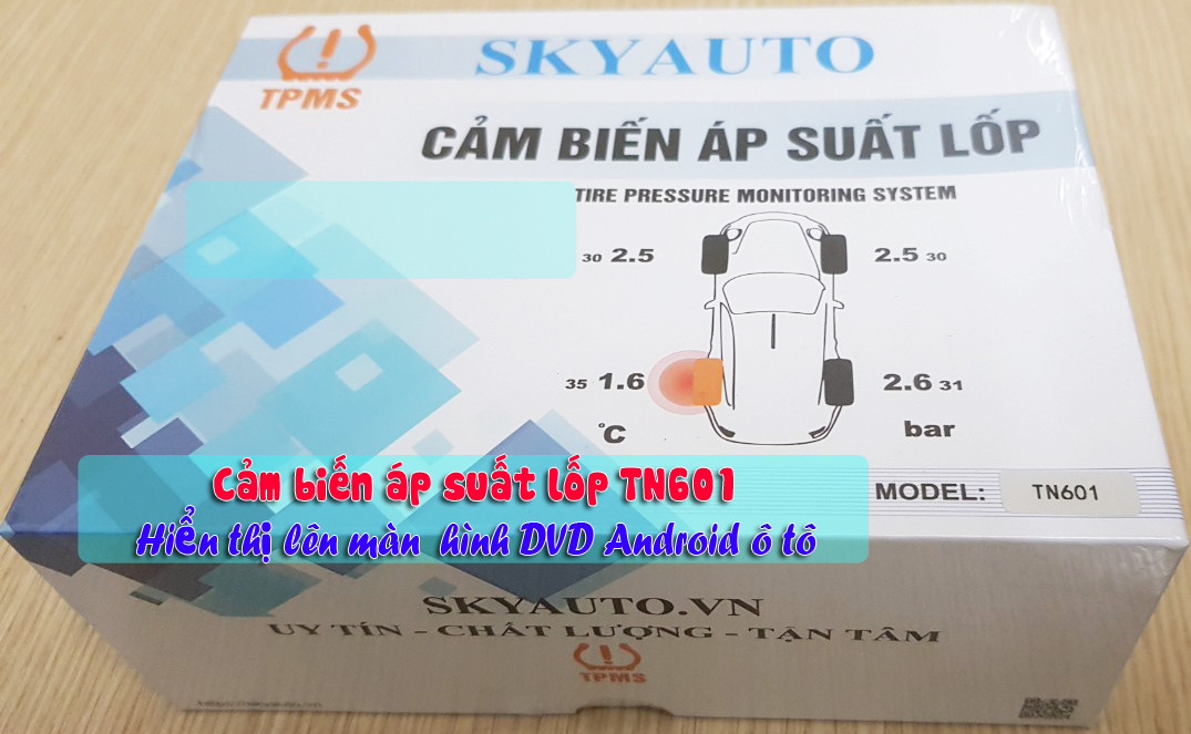 Hướng dẫn tải App TN601, Cài đặt cảm biến áp suất lốp TN601 hiển thị lên màn hình DVD