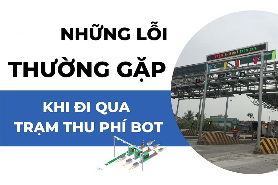 Lỗi ôtô thường gặp khi đi qua trạm thu phí