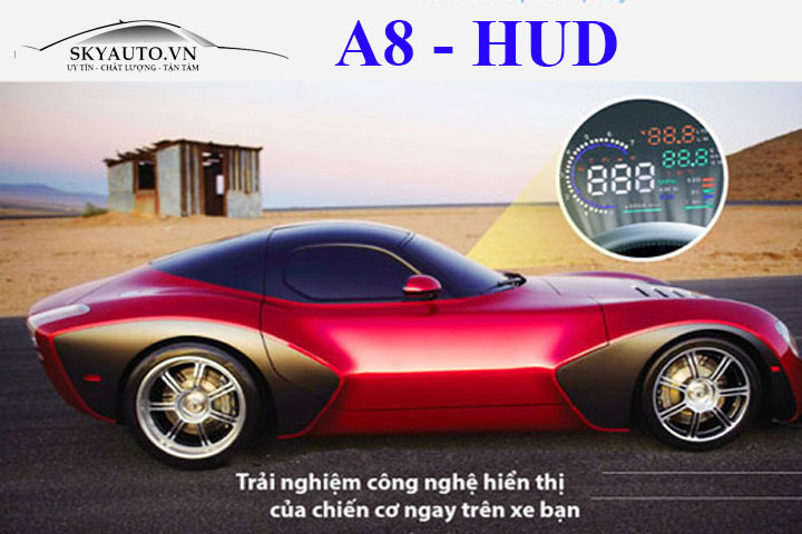 hiển thị tốc độ trên kính lái hud a8 5