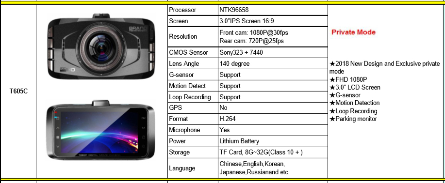 camera hành tình t605c - 9