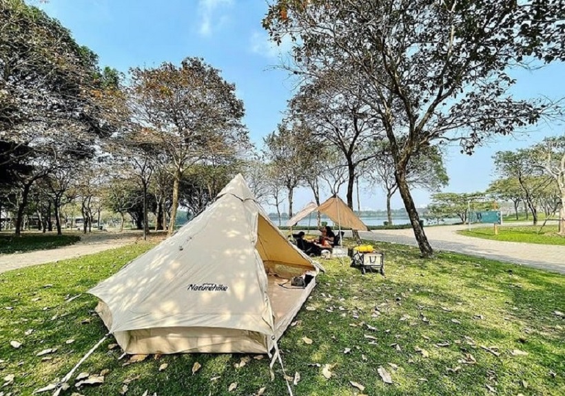 Thực đơn không thể thiếu khi đến cắm trại tại công viên Yên Sở